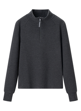 【小田专享】法式修身显瘦内搭半高领拉链长袖打底衫SR26A808