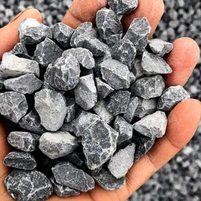 石子灰色砾石庭院青石子玄武岩碎石子日式枯山水庭院户外铺面黑石