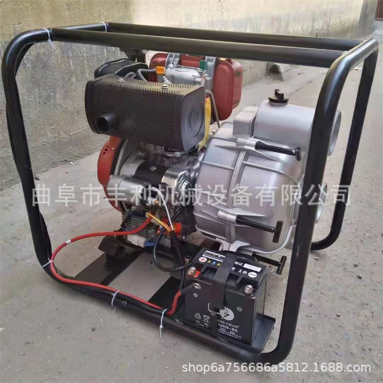 汽油柴油污水泵 浇地灌溉自吸泵 手推双叶轮高压泵消防泵