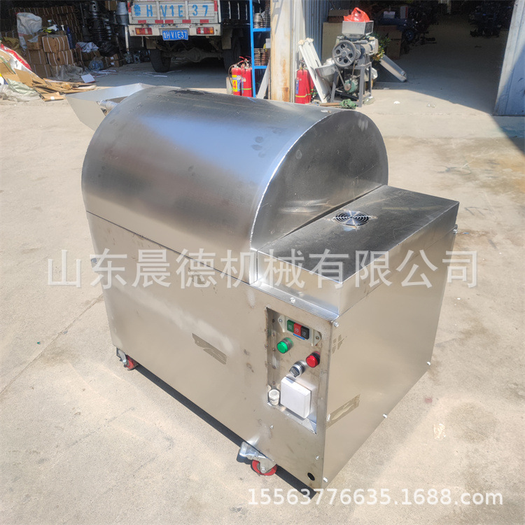 电动翻炒芝麻花生炒料机 小型滚筒炒货松子葵花籽翻炒机