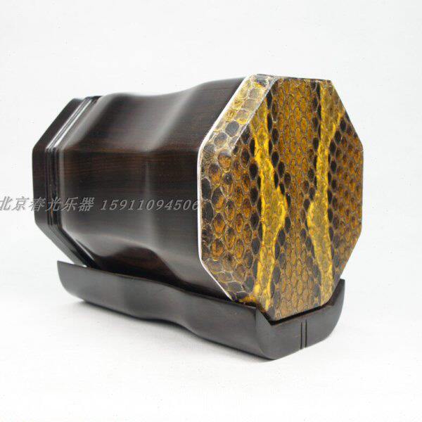中胡筒子 琴桶 八角形 黑檀木专业演奏