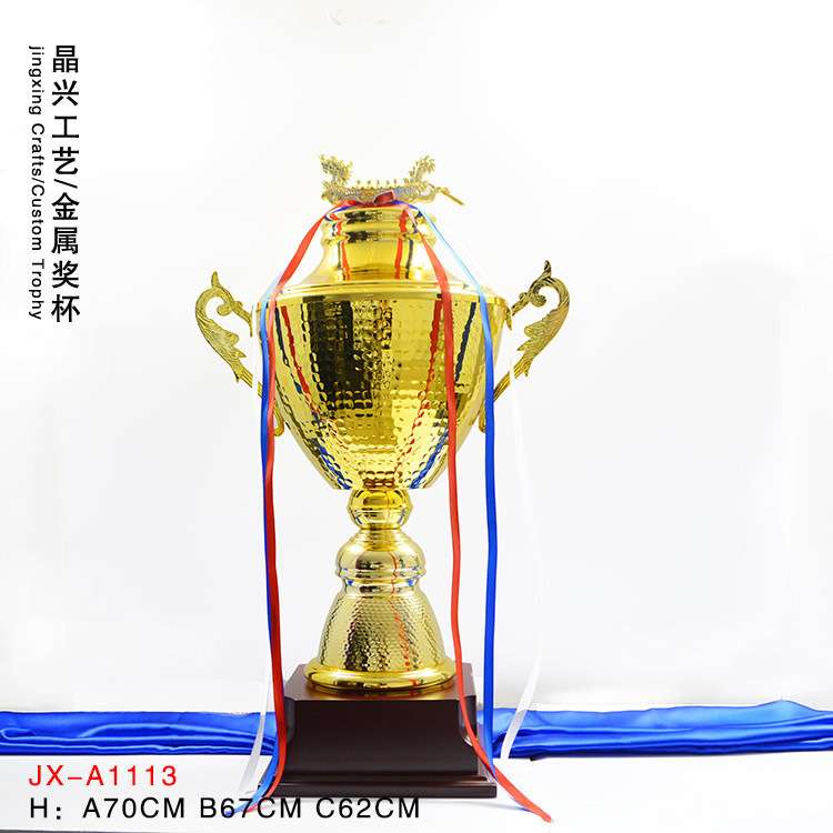 广州金属奖杯厂家现货供应 大湾区龙舟比赛龙舟活动嘉奖奖杯