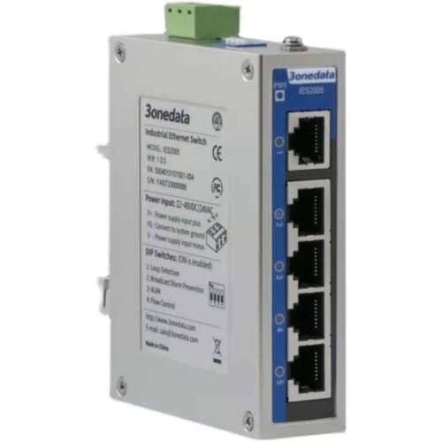 三旺 IES2005 5口交换机 3onedata 非网管百兆交换机导轨 SWITCH