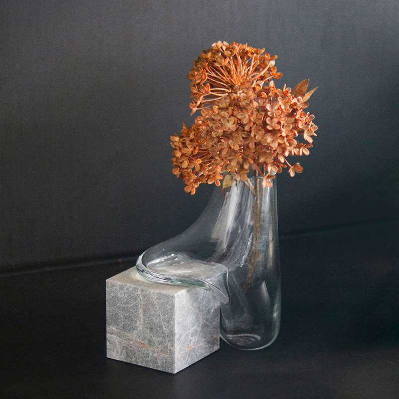 现代水培玻璃花瓶摆件大理石底座抽象流动异形花器样板间软装饰品,玩具/童车/益智/积木/模型,遥控车升级件/零配件,淘宝优惠券,粉丝福利购,淘宝优惠卷