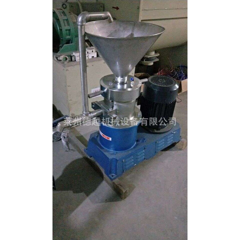 莱州德越130型胶体磨 食品磨酱机 不锈钢胶体磨 花生辣酱磨酱机