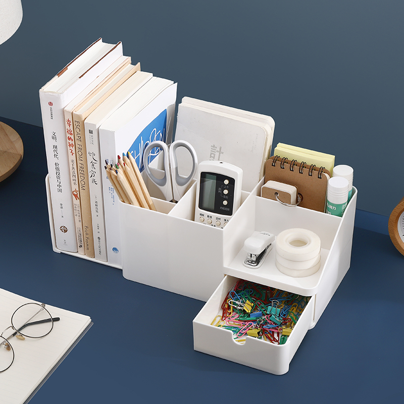 办公室桌面收纳盒学生文具书桌桌上课桌好物宿Q舍置物架办公桌神