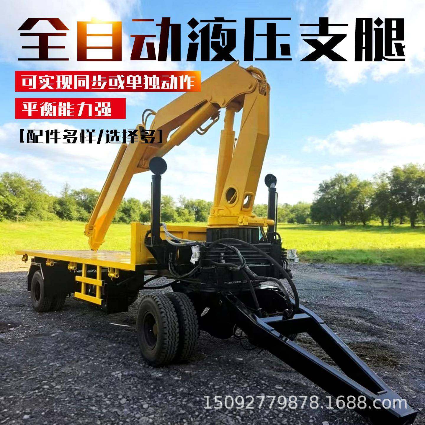 牵引式拖拉机平板随车吊加长吊四驱农用8吨运随车起重机,搬运/仓储/物流设备,其他起重搬运设备,淘宝优惠券,粉丝福利购,淘宝优惠卷