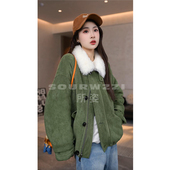 SOURWZZI 25750 休闲女士外套SZ 所姿100%羊毛反绒面冬季 简约时尚