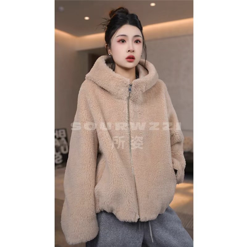 SOURWZZI/所姿新款骆驼绒羊毛连帽简约时尚休闲女士外套SZ-26321,女装/女士精品,短外套,淘宝优惠券,粉丝福利购,淘宝优惠卷