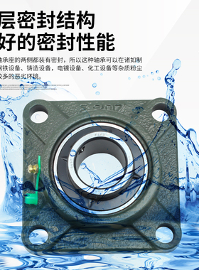 进口方型带座轴承固定座型号大全UCF204 205 206 L207 208 209 21
