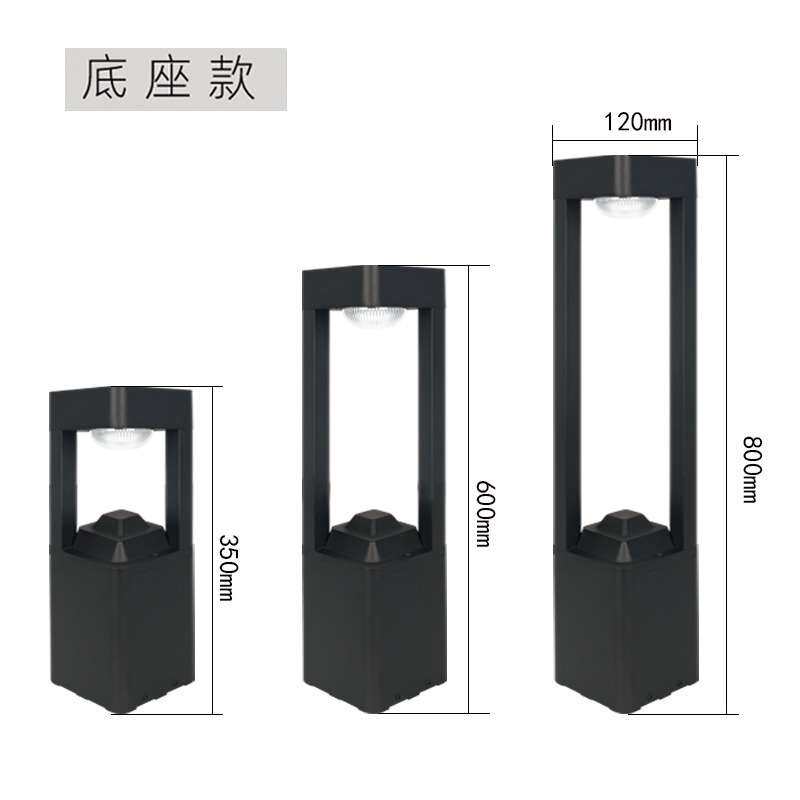 厂家 户外防水led观景灯别墅花园铝材方形太阳能草坪灯庭院灯