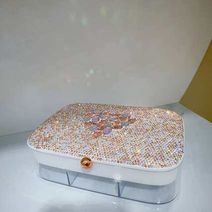 奢华镶钻垮境小饰品盒首饰盒