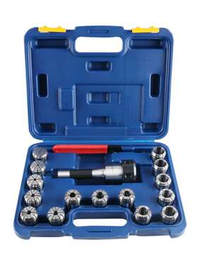 R8-OZ25 Collet Set 15PCS夹头套装 R8公英制筒夹扳手组合 跨境