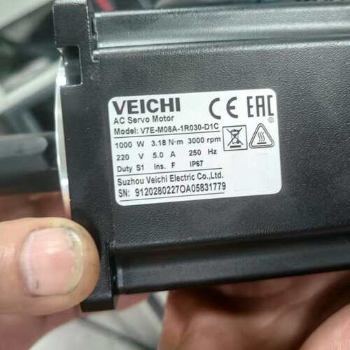 原装现货V7E-M08A-1R030-D1C 伟创VEICHI伺服电机 1KW 220V