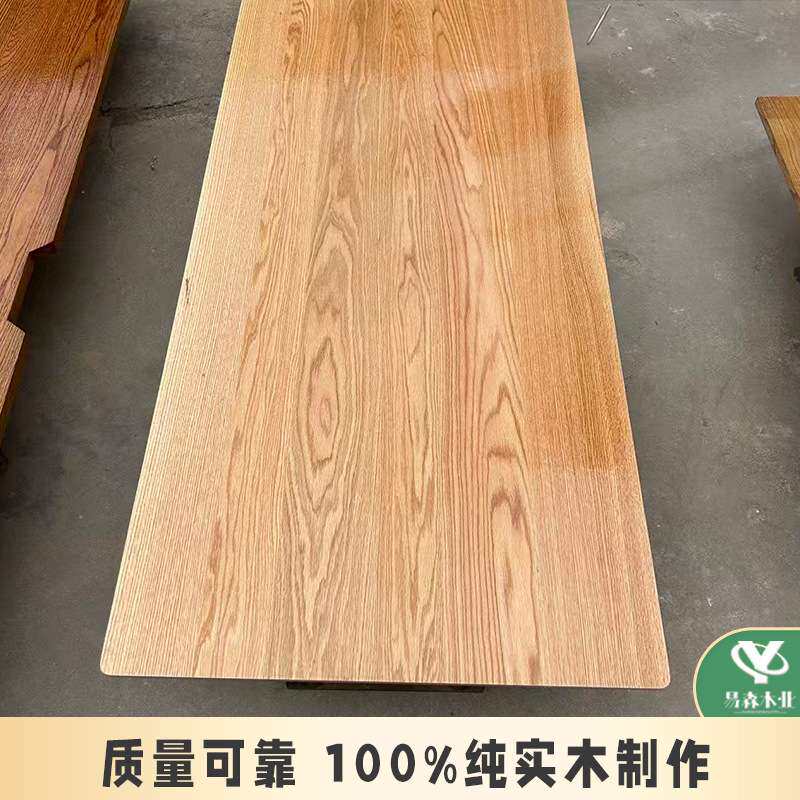 实木桌面板厂家直销原木桌面桐木桌面颜色可调实木打造不贴皮