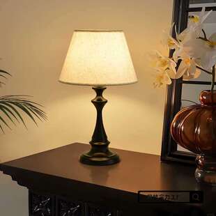 美式复古卧室台灯床头灯现代简约客厅桌面氛围灯老式怀旧小夜灯