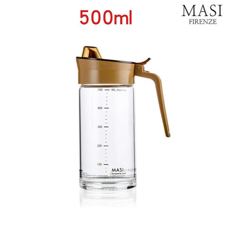 家用玻璃油壶酱醋调味瓶分装瓶透明油瓶耐温防漏不挂油神器500ml