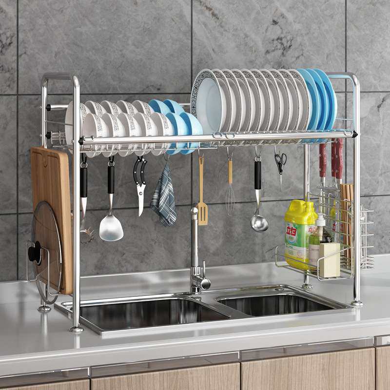 不锈钢水槽架黑色沥水架洗碗池碗筷架碟架厨房置物架2层,鲜花速递/花卉仿真/绿植园艺,割草机/草坪机,淘宝优惠券,粉丝福利购,淘宝优惠卷