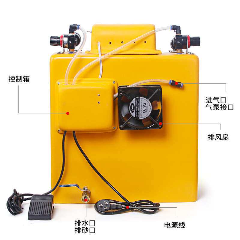 古水式手动喷砂机处理器材金法打磨加工首饰抛光大型金银设备磨砂