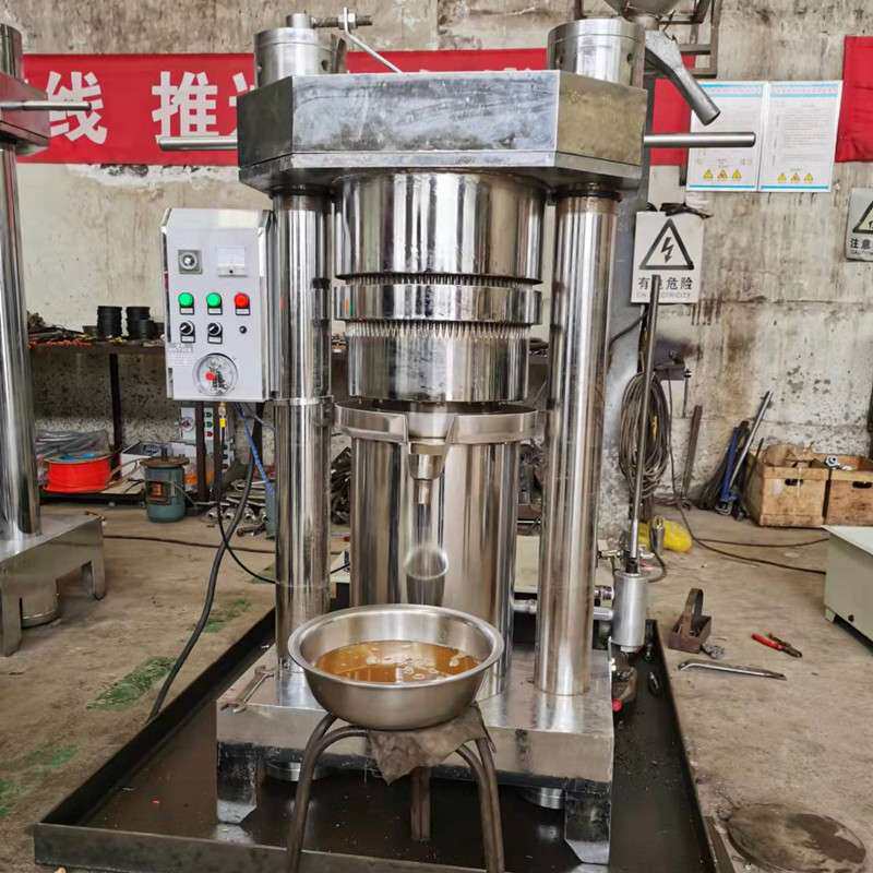 商用大型液压榨油机450型带壳核桃压榨机 立式芝麻香油机出油率高
