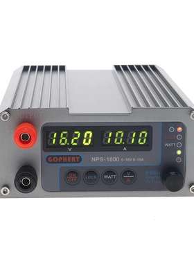 gophert格辉直流稳压电源NPS-1600可调节16v10a编码器DC恒压恒流