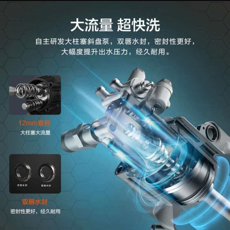 亿力/YILI4190家用洗车机便携感应电机清洗机家用洗车机耐用冲洗