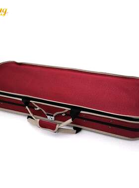 小提琴pv红白色  绒布高档琴盒  厂家直销