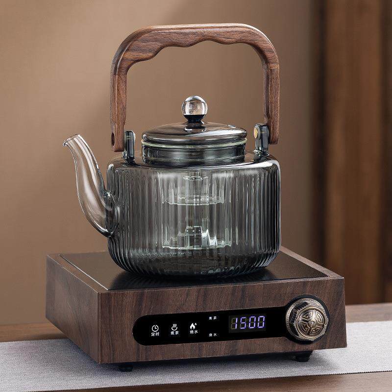 玻璃煮茶壶耐高温家用2024新款高档电陶炉提梁壶煮茶器煮茶炉套装