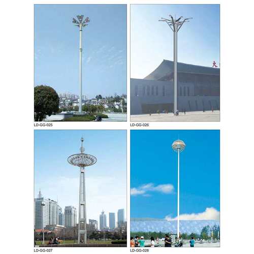 led高杆灯15米10米升降式3头中杆灯机场高杆户外杆照明灯广场灯