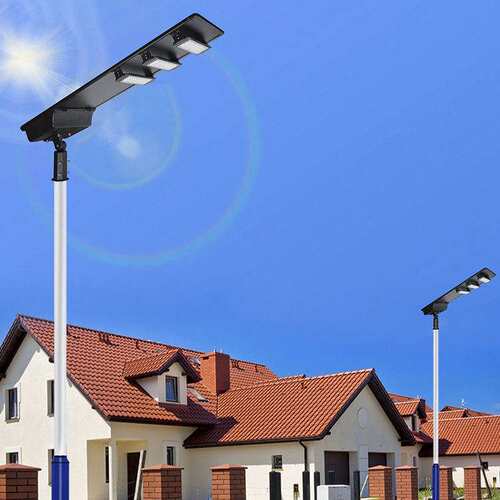 工程款方形铝型材一体化太阳能路灯超亮可旋转LED模组安装4-10米