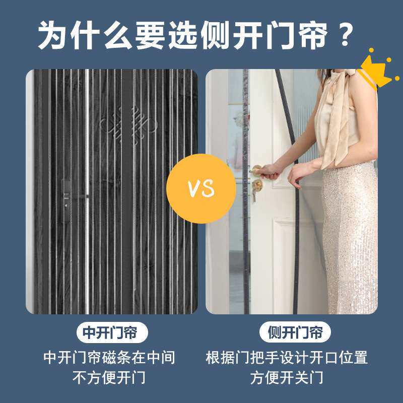 防盗门纱门WBZ防蚊门帘通风木门金刚纱窗防蝇7W入户门纱帘网进户