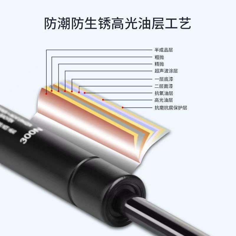 厂家直销上翻床液压支撑架 榻榻米床柜黑色气动床气撑杆 火爆热卖
