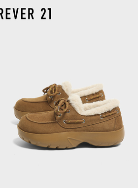 F21加绒加厚勃肯鞋女款2025新款冬季防滑保暖豆豆棉鞋东北雪地靴