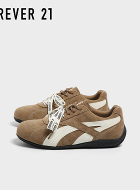 F21赛车鞋女2025新款秋季软底小众设计感超好看显脚小阿甘德训鞋