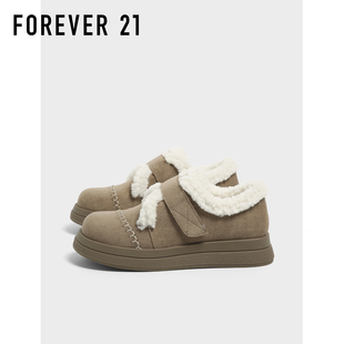 女款 百搭魔术贴毛毛棉鞋 2025冬季 保暖加厚时尚 新款 F21加绒勃肯鞋