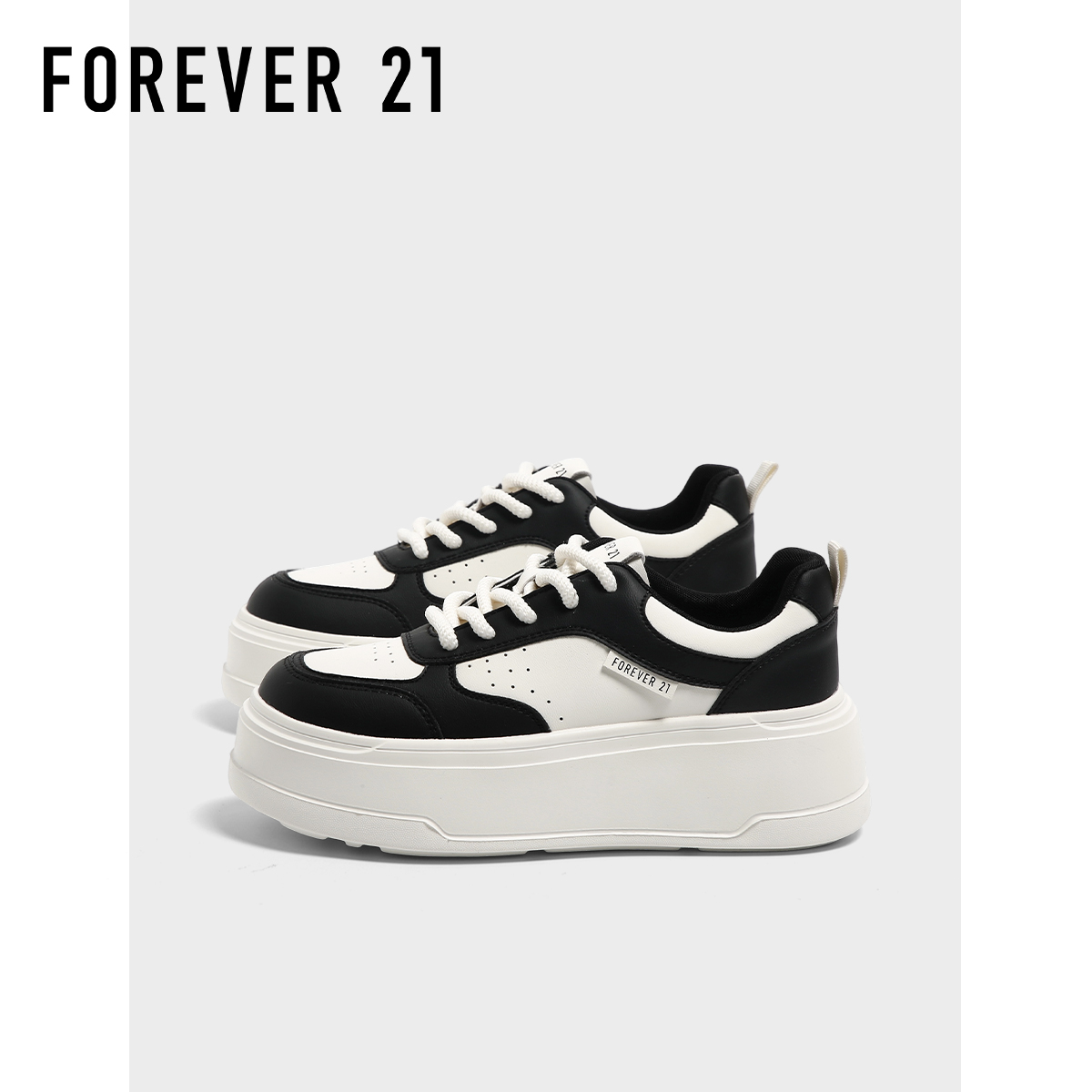 F21厚底熊猫板鞋2025新款