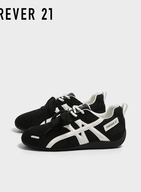 F21黑色内增高德训鞋女2025新款秋季超火软底轻便百搭运动赛车鞋