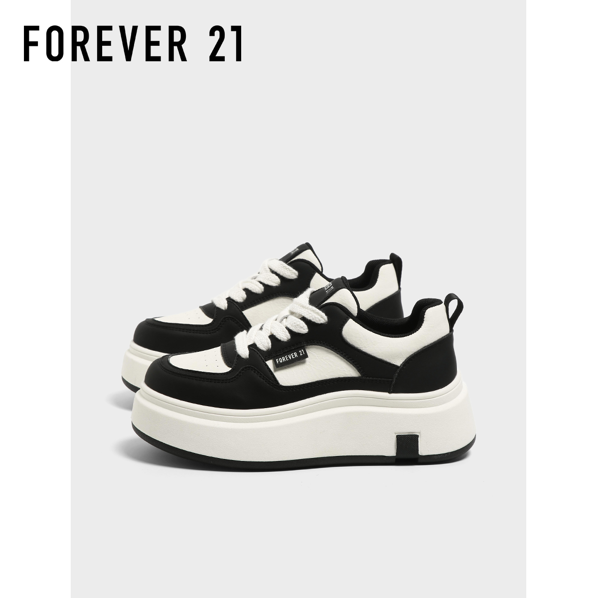 F21厚底增高5.5cm小白鞋女款秋季