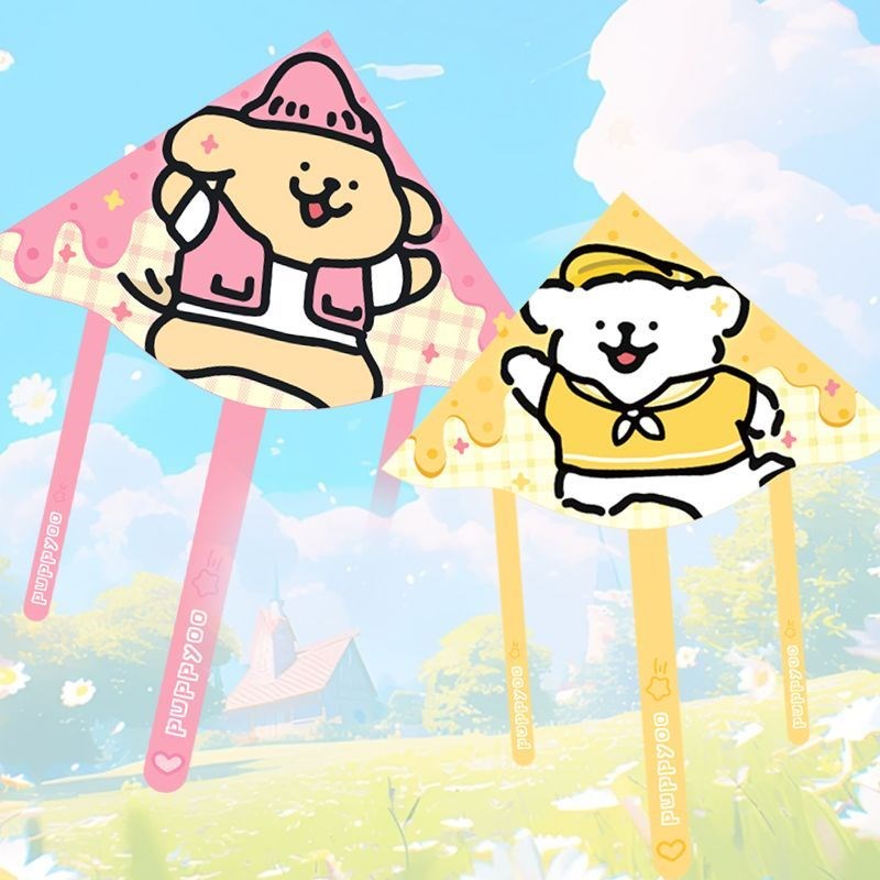 线条小狗风筝潍坊2025新款风筝成人大号卡通小狗立体微风易飞风筝