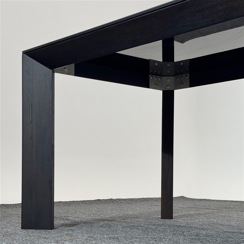 拉米娜实木岩板餐桌椅客厅家用高级感2025新款小户型轻奢现代简约