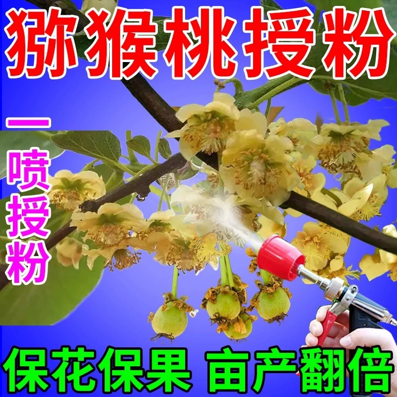 猕猴桃授粉药座果灵专用保花保果精促花促果防落果控旺剂增产增收