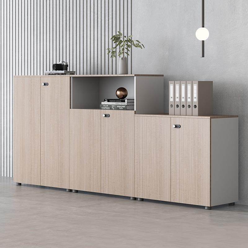 文件柜资料柜木质老板书柜板式档案柜办公室柜子带密码锁储物柜