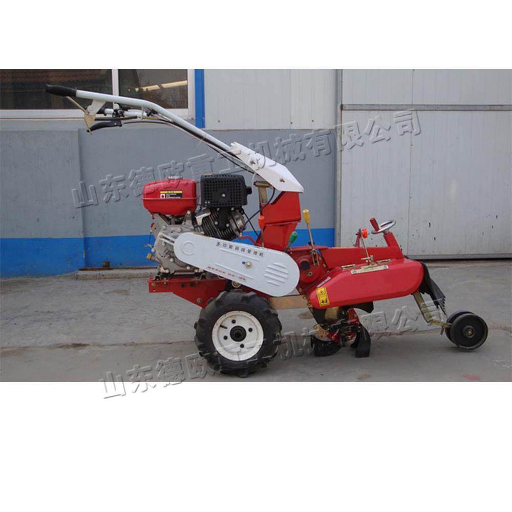 小型汽油果园旋耕机 手推式田园管理机 农业用大葱开沟培土设备