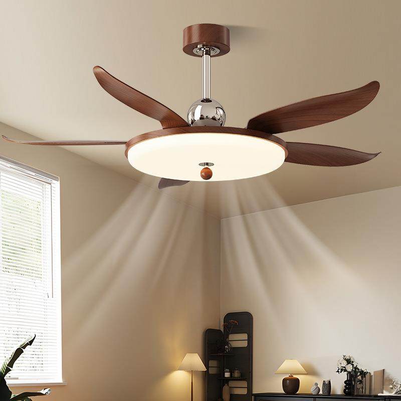 现货直叶吊扇灯餐厅吊灯2025新款风扇灯中山灯具客厅卧室风扇灯