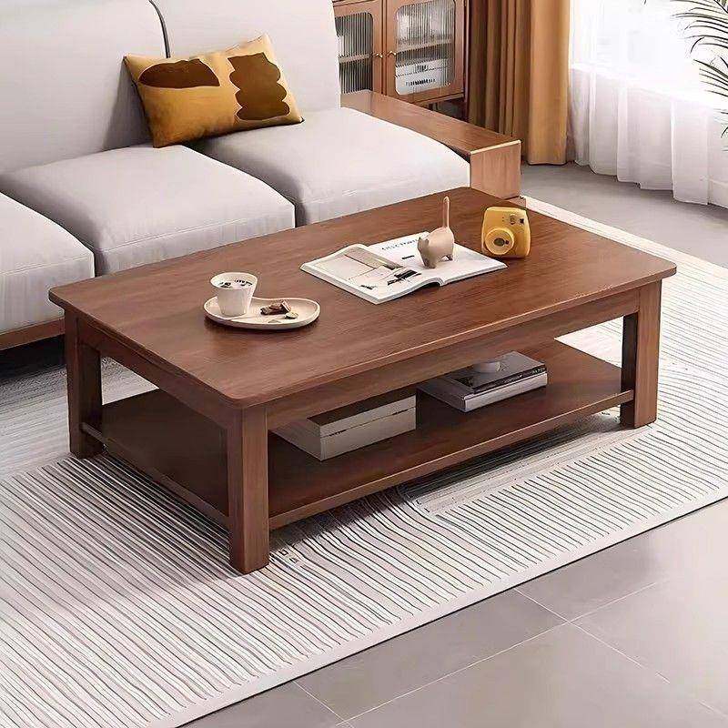 实木茶几桌客厅茶桌家用小户型2025新款简约中式长方形收纳小桌子