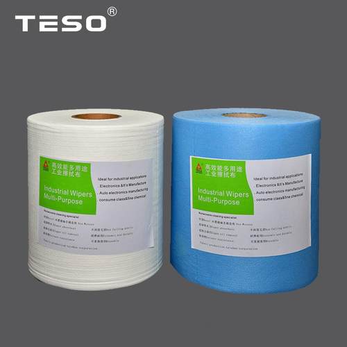 工业无尘擦拭纸吸油吸水汽车零部件喷漆轨道无纺布大卷压花61003Y