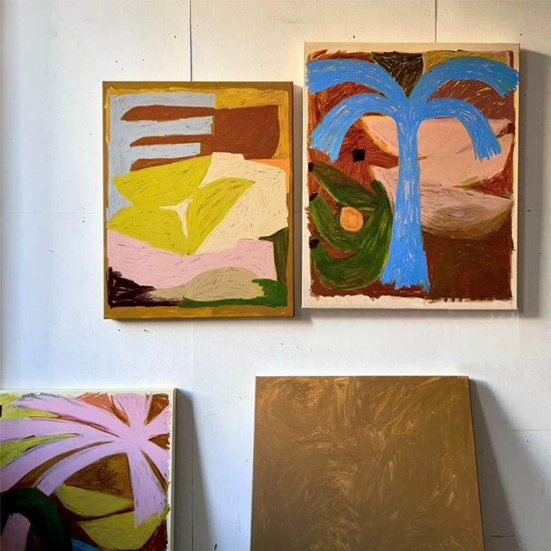 热带海岛 现代简约风景画波西米亚民宿酒店客厅沙发背景竖版挂画,电子元器件市场,其它元器件,淘宝优惠券,粉丝福利购,淘宝优惠卷