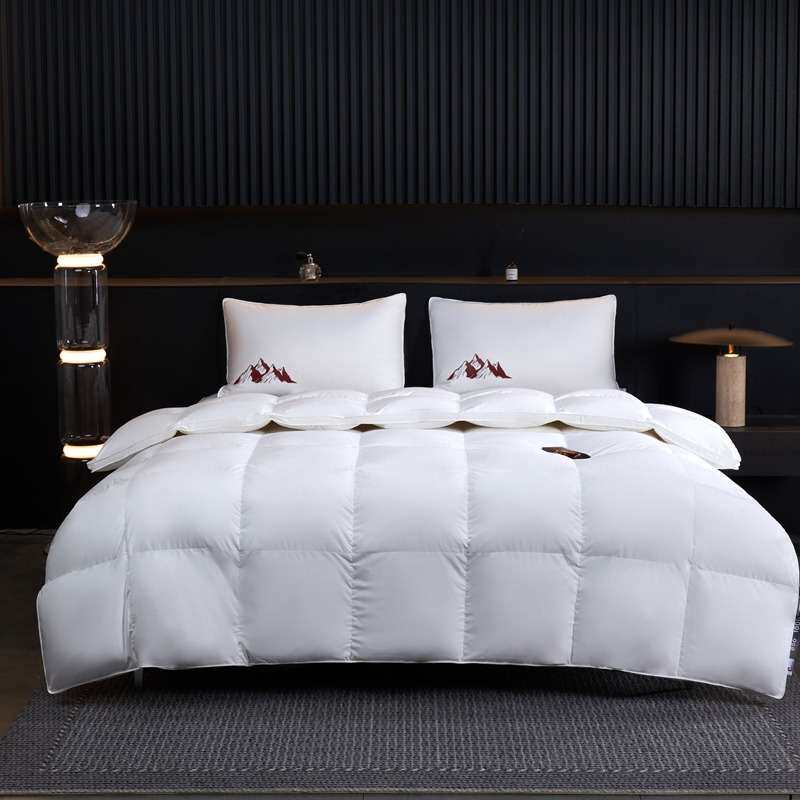 优质新款糯眠静音白鹅绒被子被芯自己充绒半成品羽绒单层被壳子