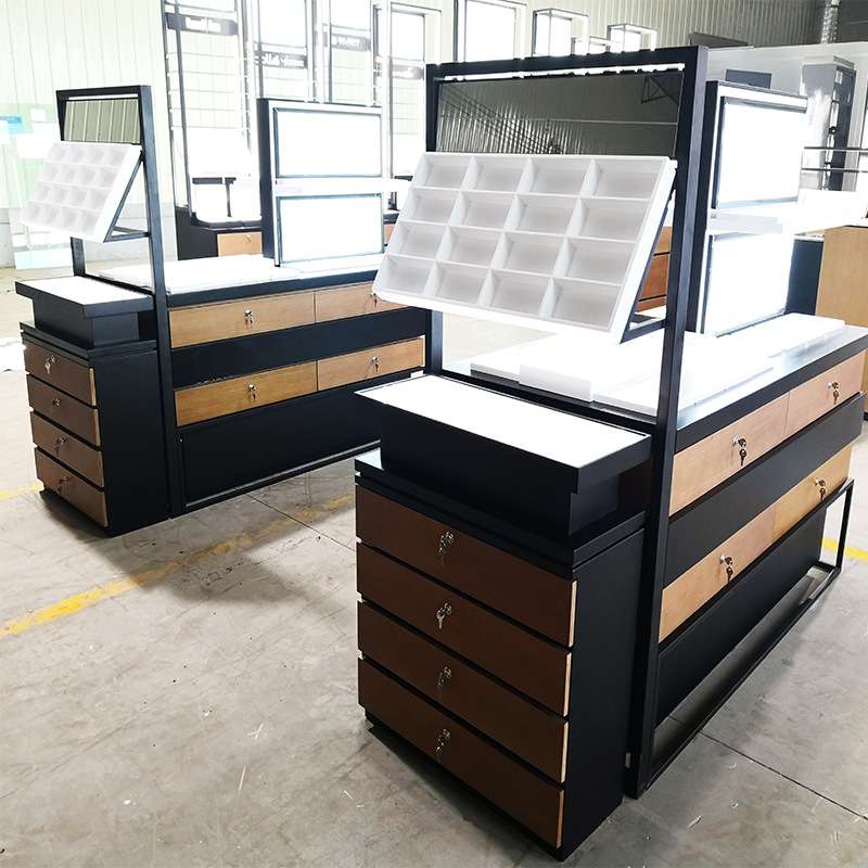 源头厂家眼镜展示柜货架快时尚眼镜柜台木质烤漆柜太阳眼镜组合柜