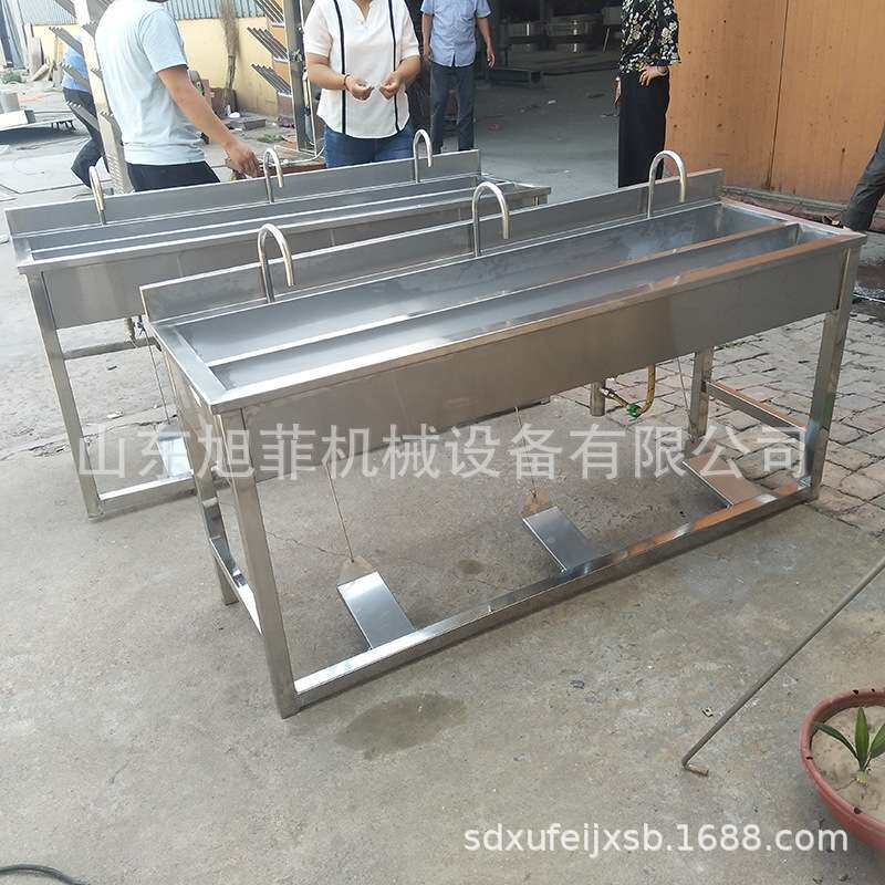 脚踏式洗手水池 消毒洗手槽 自动感应洗手池 304不锈钢
